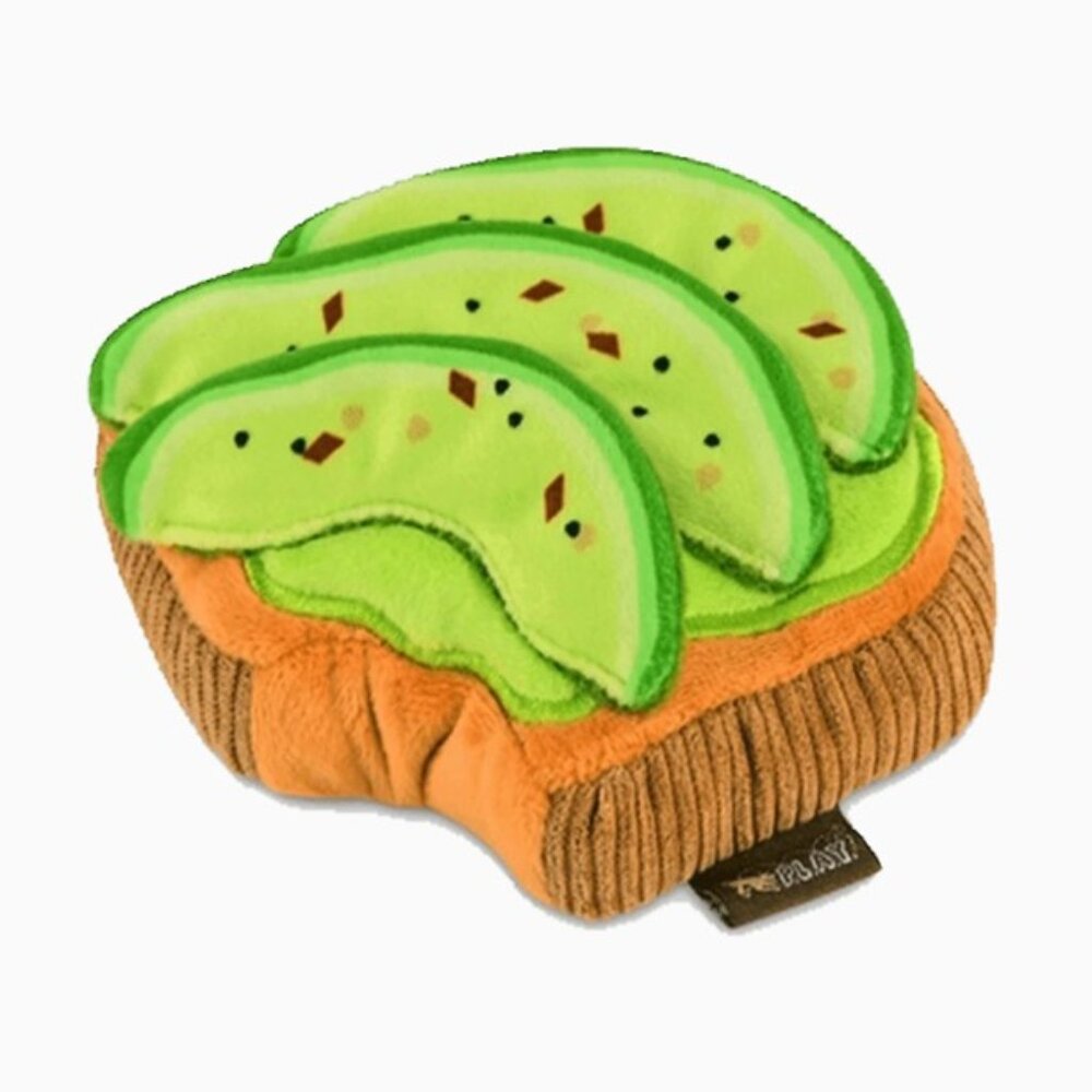 P.L.A.Y. “Barking Brunch” Avocado Toast Dog‎ Chew Toy (Med) BRAND NEW W/TAGS!